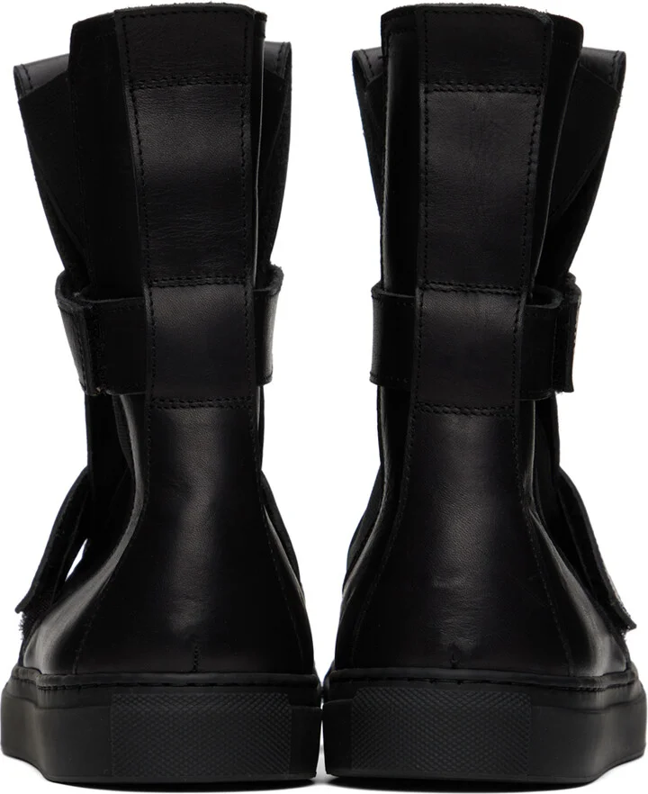 NICOLAS ANDREAS TARALIS Black Velcro Strap Sneakers - Image 2