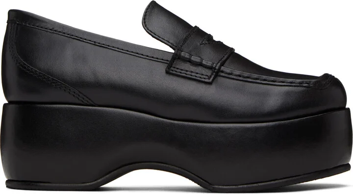 Nicole Saldaña Black Annie Loafers