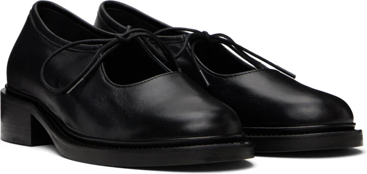 Nicole Saldaña Black Fabiana Ballerina Flats - Image 4