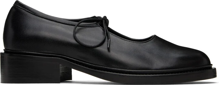 Nicole Saldaña Black Fabiana Ballerina Flats