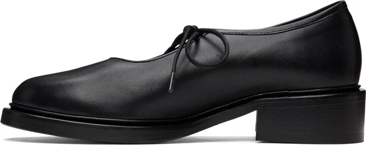 Nicole Saldaña Black Fabiana Loafers - Image 3
