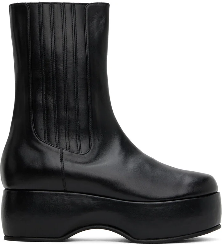 Nicole Saldaña Black Mia Boots