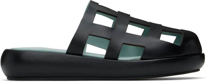 Nicole Saldaña Black Sammy Slippers