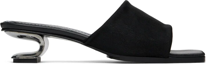 Nicole Saldaña Black Sarah Heeled Sandals