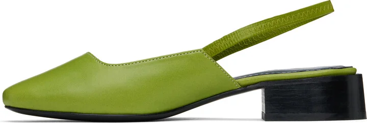 Nicole Saldaña Green Paz Heels - Image 3