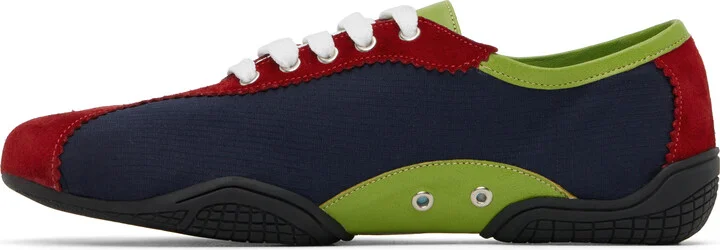 Nicole Saldaña Navy & Red Simone Sneakers - Image 3