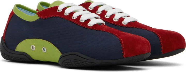 Nicole Saldaña Navy & Red Simone Sneakers - Image 4