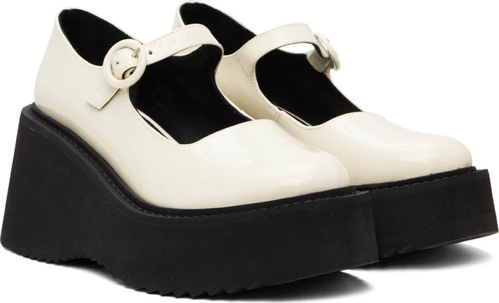Nicole Saldaña Off-White Nina Heels - Image 4