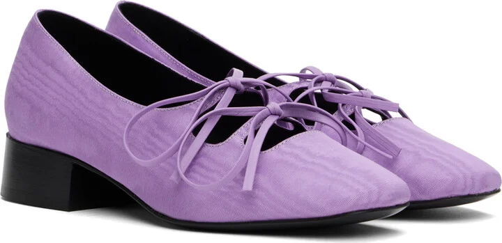 Nicole Saldaña Purple Isabel Ballerina Flats - Image 4
