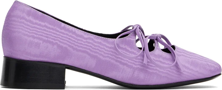 Nicole Saldaña Purple Isabel Ballerina Flats