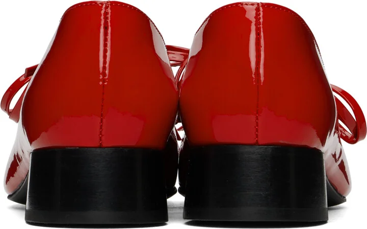 Nicole Saldaña Red Isabel Ballerina Flats - Image 2
