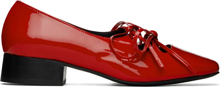 Nicole Saldaña Red Isabel Ballerina Flats