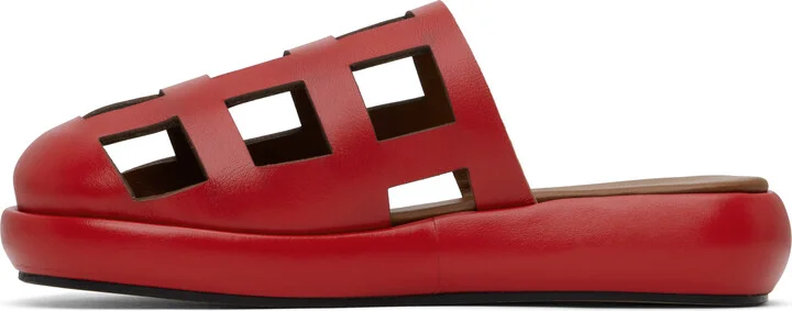 Nicole Saldaña Red Sammy Slippers - Image 3