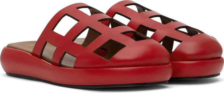 Nicole Saldaña Red Sammy Slippers - Image 4