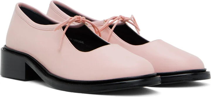 Nicole Saldaña SSENSE Exclusive Pink Fabiana Loafers - Image 4