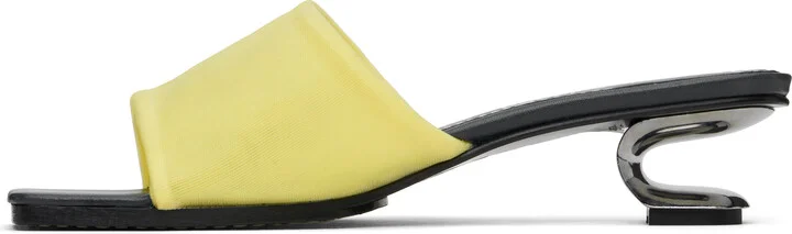 Nicole Saldaña Yellow Sarah Heeled Sandals - Image 3