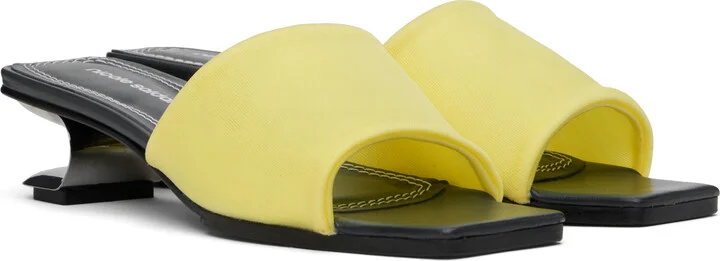 Nicole Saldaña Yellow Sarah Heeled Sandals - Image 4