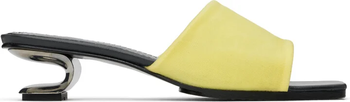 Nicole Saldaña Yellow Sarah Heeled Sandals
