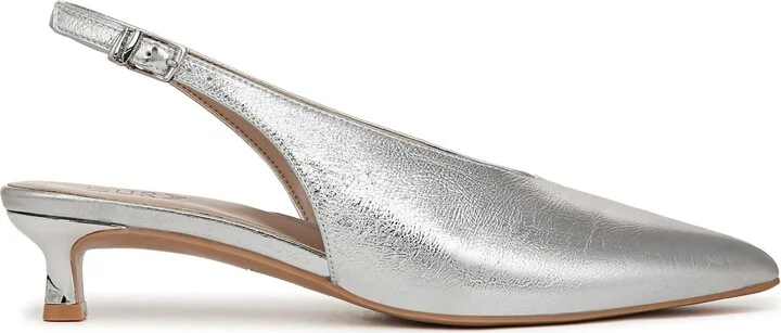 Nicolette Slingback Pointed Toe Kitten Heel Pump - Image 3