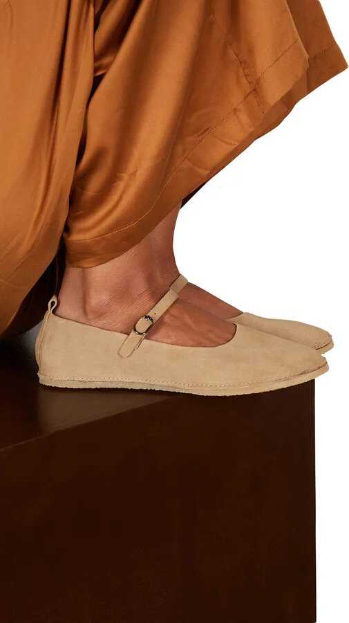 Nicolette Suede Mary Jane-Neutrals - Image 2