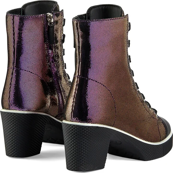 Nidir shimmering lace-up boots - Image 3