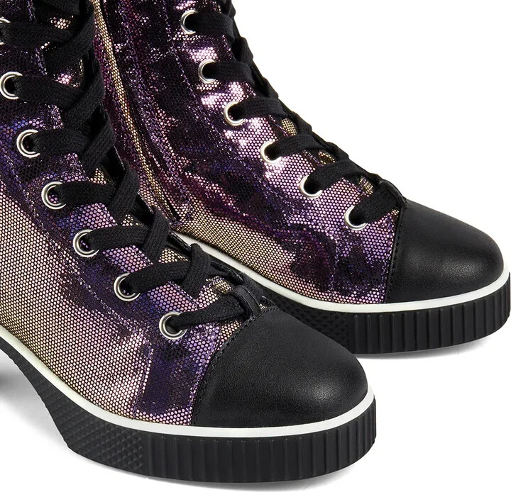 Nidir shimmering lace-up boots - Image 4