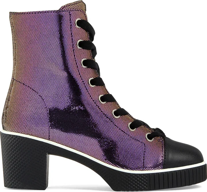 Nidir shimmering lace-up boots