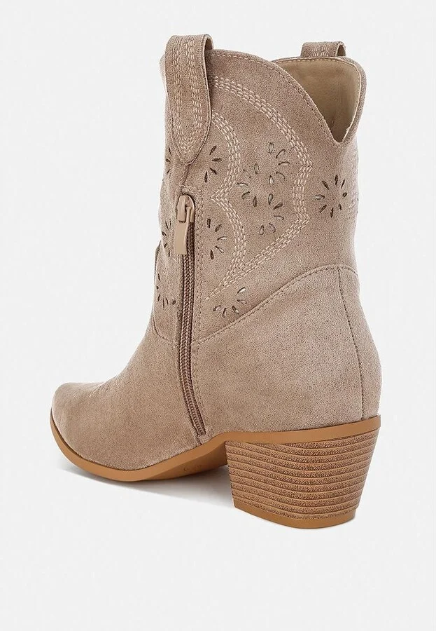 Nigel Cut Out Detail Cowboy Boots - Image 2