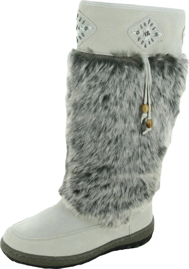 Nika Womens Suede Cold Weather Winter Boots