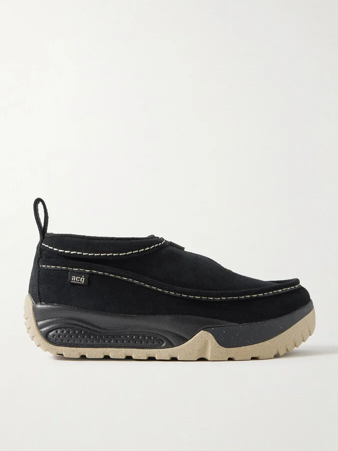 Nike - Acg Izy Rubber-trimmed Suede Sneakers - Black