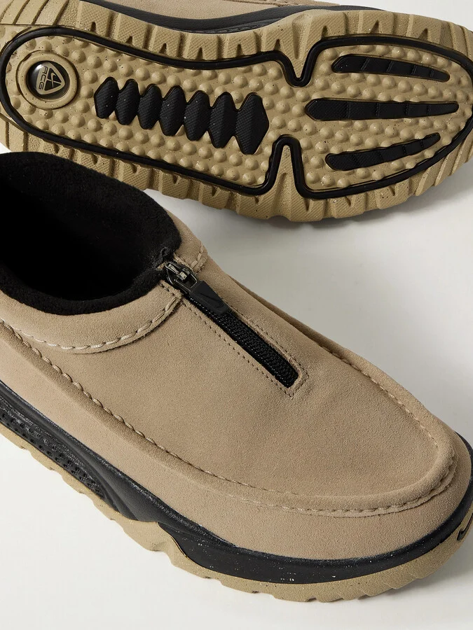 Nike - Acg Izy Rubber-trimmed Suede Sneakers - Neutrals - Image 4