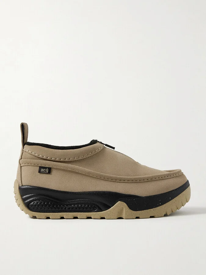 Nike - Acg Izy Rubber-trimmed Suede Sneakers - Neutrals