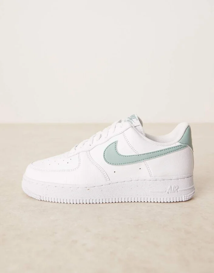Nike Air Force 1 '07 NN sneakers in white & blue - Image 2