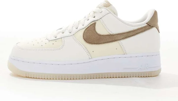 Nike Air Force 1 '07 sneakers in cream and khaki - Image 2
