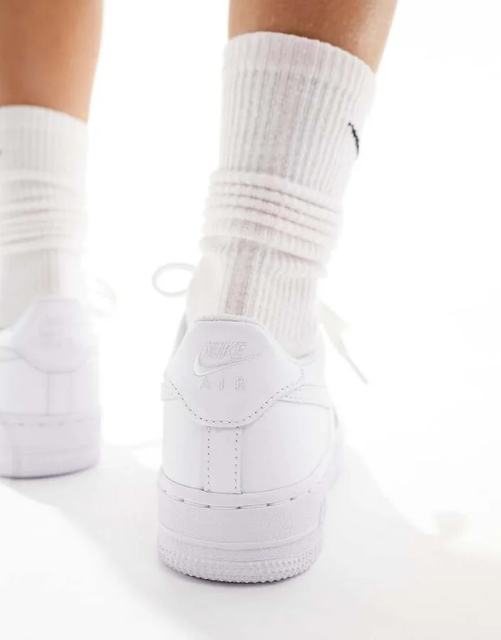 Nike Air Force 1 '07 sneakers in triple white - Image 3