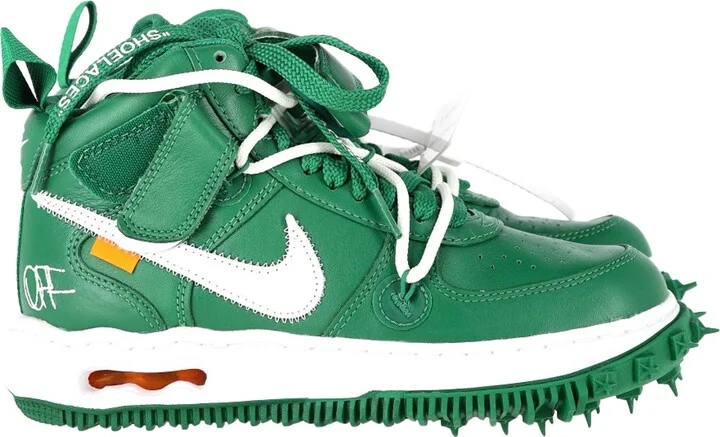 Nike Air Force 1 Mid x Off-White Sneakeres in Green Leather