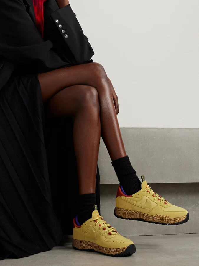 Nike - Air Force 1 Wild Suede And Mesh Sneakers - Neutrals - Image 2