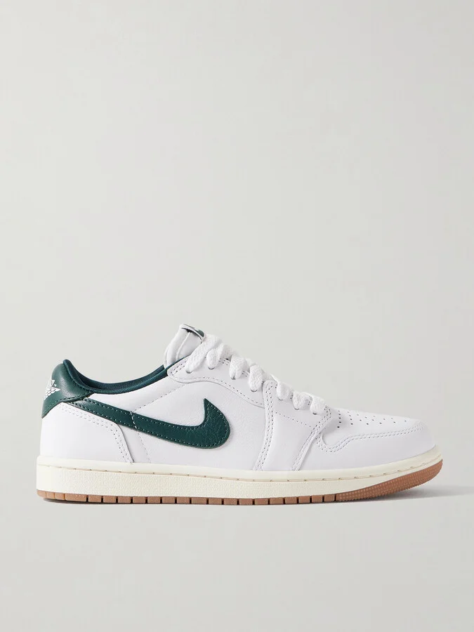 Nike - Air Jordan 1 Low Og Leather Sneakers - White