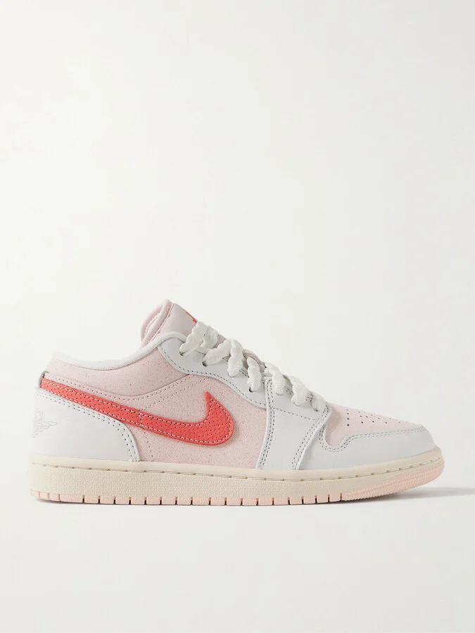 Nike - Air Jordan 1 Low Se Leather Sneakers - Pink