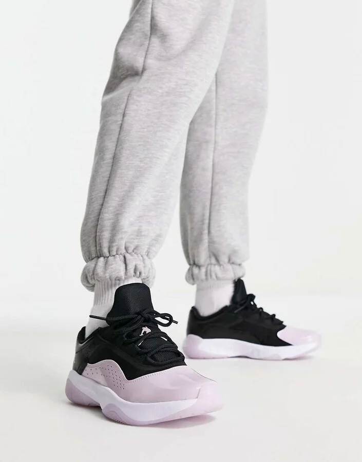 Nike Air Jordan 11 CMFT Low sneakers in black and lilac
