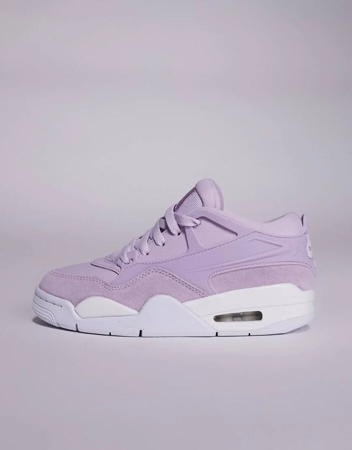 Nike Air Jordan 4 RM sneakers in purple and white - Image 4