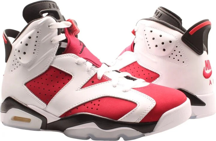Nike Air Jordan 6 Retro White/Carmine-Black Men's Basketball Shoes CT8529-106