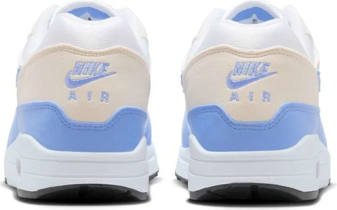 Nike Air Max 1 Sneakers in white and blue - Image 3