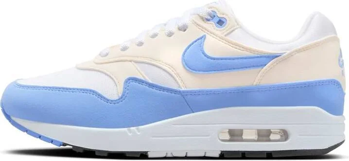 Nike Air Max 1 Sneakers in white and blue - Image 4