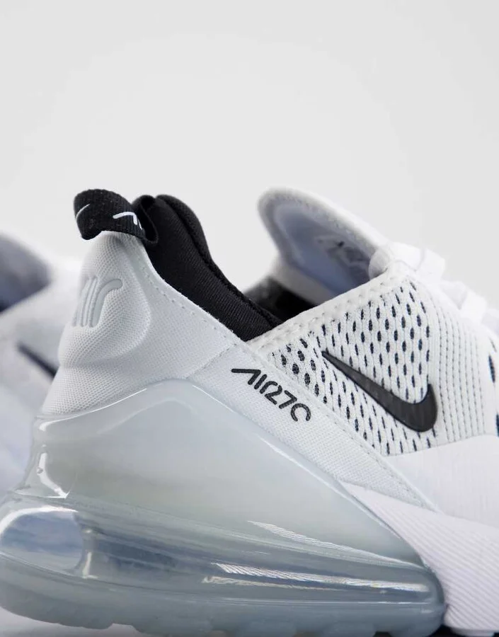 Nike Air Max 270 sneakers in white and black - Image 4