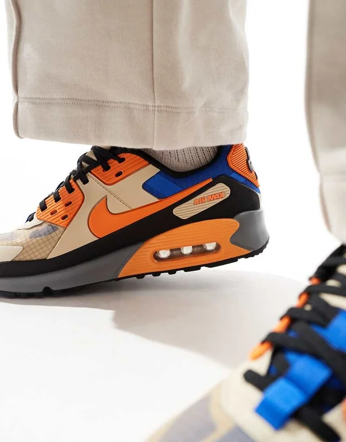 Nike Air Max 90 Drift sneakers in beige and orange - Image 4