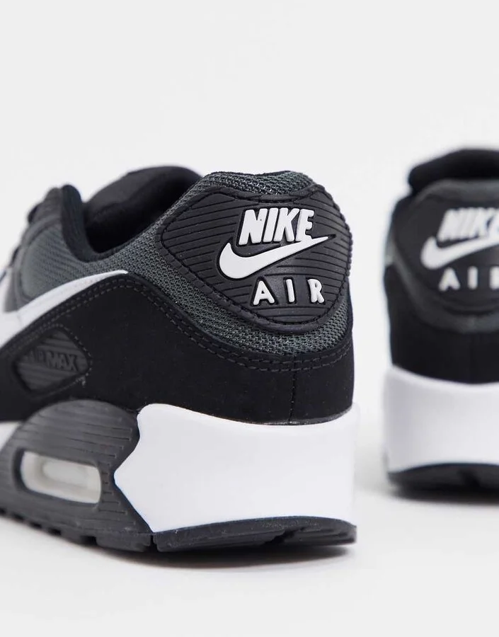 Nike Air Max 90 sneakers in black and white - Image 2