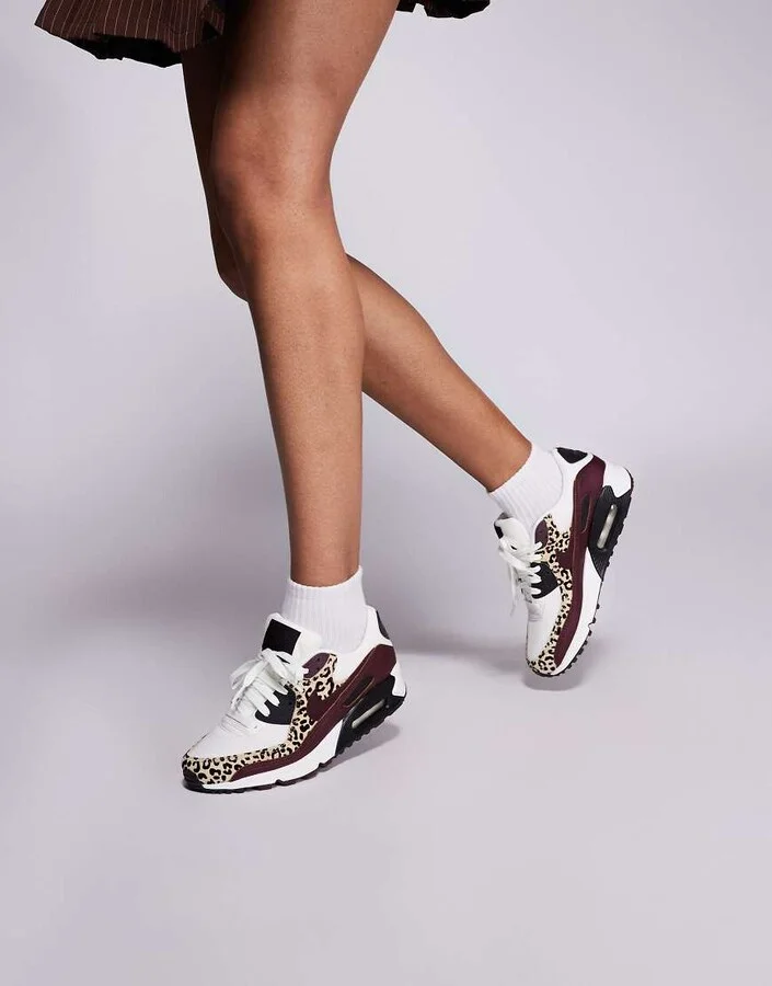 Nike Air Max 90 sneakers in leopard print