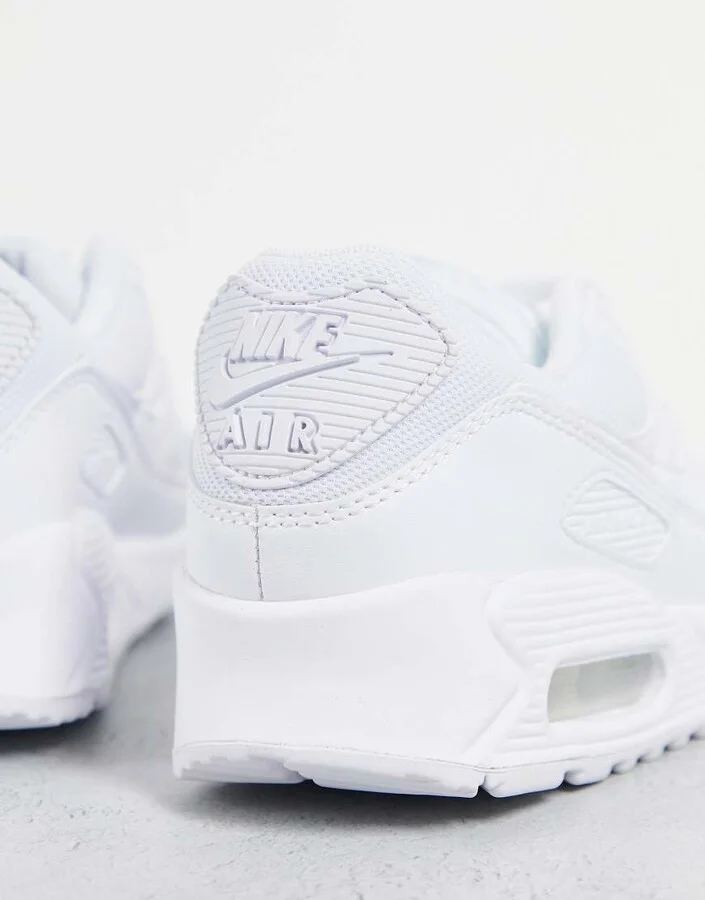 Nike Air Max 90 sneakers in triple white - Image 2