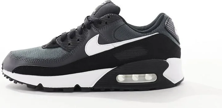 Nike Air Max 90 sneakers in white and black - Image 2